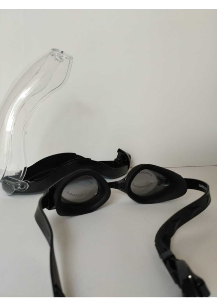 Siyah Anti- Fog Havuz ve Deniz Gözlüğü, Profesyonel Antrenman Için Ideal