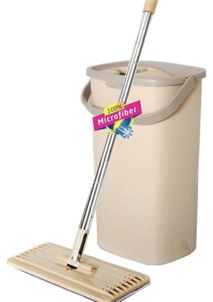 Çok Amaçlı Bezli Temizlik Kova Seti, Yeni Nesil Spin Mop ile Kolay Temizlik