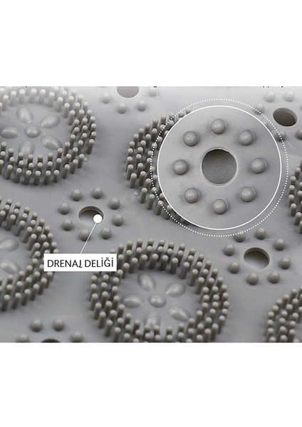 Kaydırmaz Silikon Banyo Paspası, Masajlı, Vantuzlu, Güvenli Ve Konforlu Kullanım fiyatları