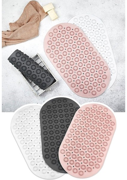 Kaydırmaz Silikon Banyo Paspası, Masajlı, Vantuzlu, Güvenli Ve Konforlu Kullanım fırsatları