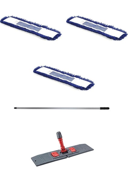 Nemli Palet Toz Toplama Mop Takımı, 40 cm, 3'lü Set
