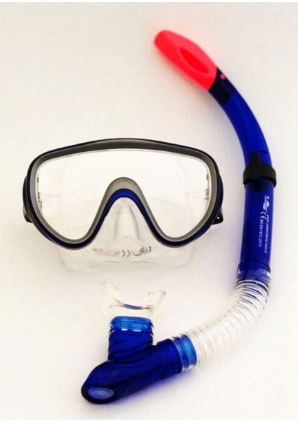 Su Altı Maske ve Şnorkel Seti, Valfli, Şeffaf Tasarım, Clamshell Paketli fırsatları