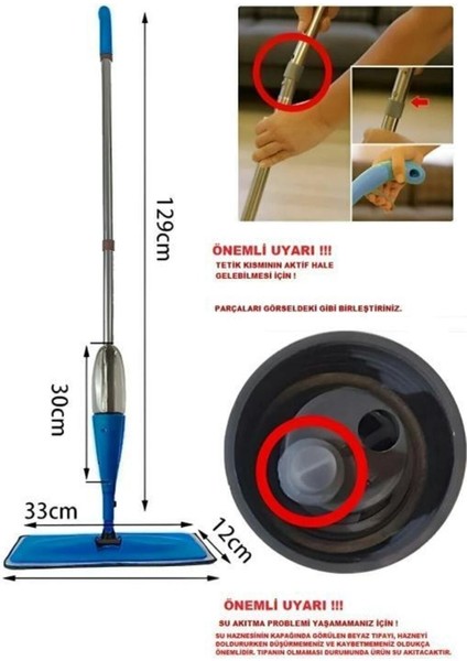 4 Bezli Sprey Mop Temizlik Seti, Deterjan Hazneli, Pratik ve Kullanışlı Ev Temizlik Aracı modelleri