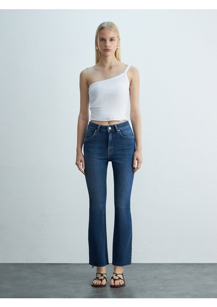 Kadın Lıssy Ispanyol Paça Yüksek Bel Jean Pantolon