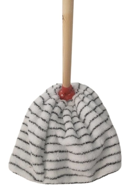 Pratik ve Dayanıklı Paspas Seti, Yedek Ucu ve Ahşap Sap ile Kolay Kullanım