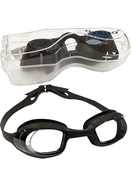 Yüzücü Gözlüğü Siyah, Su Geçirmez, Konforlu, Şık Tasarım