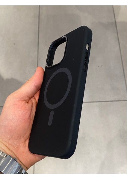 Iphone 14 Pro Max Uyumlu Magsafe Şarj Destekli Içi Kadife Silikon Kılıf fırsatları