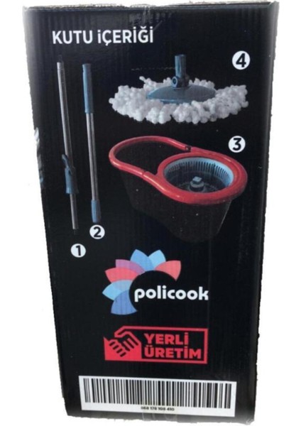 Çok Amaçlı Döner Başlıklı Temizlik Seti, Paspas ve Mop, Şık Siyah Tasarım modelleri