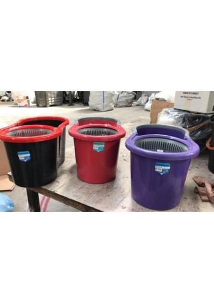 Çok Amaçlı Döner Başlıklı Temizlik Seti, Paspas ve Mop, Şık Siyah Tasarım fırsatları