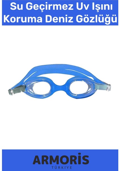 Çocuklar Için Renkli Ayarlanabilir Su Geçirmez Uv Koruma Deniz Gözlüğü