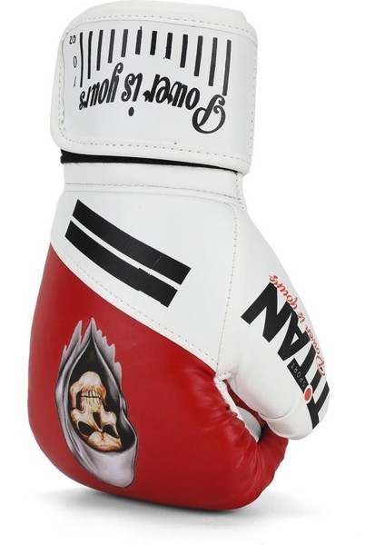 Kırmızı Beyaz Hayalet Kurukafa Desenli Boks Eldiveni fiyatları