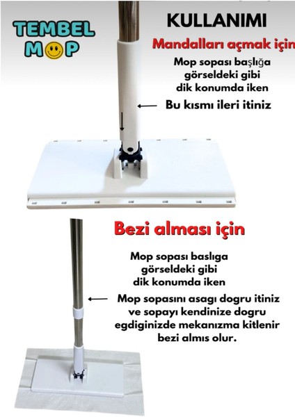 Tüm Bezlere Uyumlu Kendinden Sıkıştırmalı Çok Amaçlı Temizleme Paspası