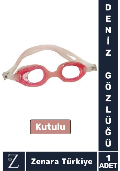 Pembe Çocuk Deniz Gözlüğü, Su Geçirmez, Uv Koruma, Ayarlanabilir, Anti- Fog