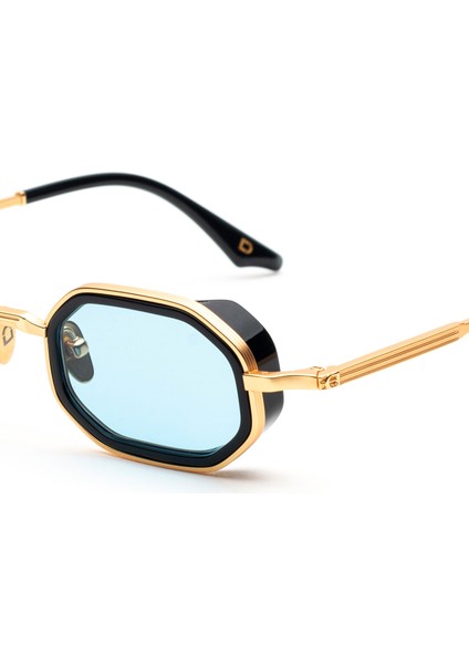Harrow Altın Mavi Titanyum Unisex Güneş Gözlüğü modelleri