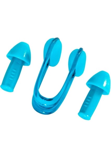 Turkuaz Silikon Kulak ve Burun Tıkacı Seti, Rahat ve Güvenli Kullanım