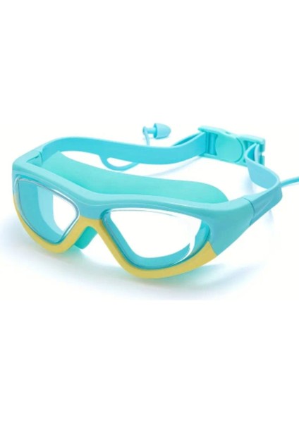 Renkli Çocuk Yüzme Gözlüğü ve Kulak Tıkacı Seti, Konforlu ve Şık Tasarım