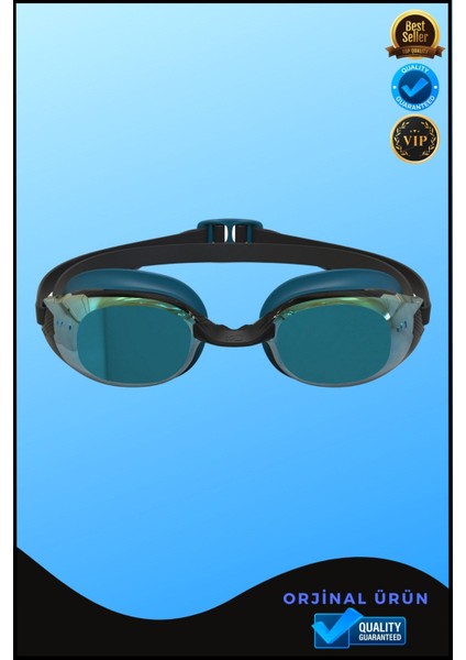 Mavi ve Siyah Aynalı Yüzücü Gözlüğü, Havuz ve Deniz Için Şık Tasarım fiyatları