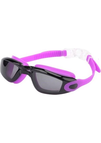Uv Korumalı, Buğu Önleyici, Silikon Gözlük, Havuz ve Deniz Kullanımına Uygun, Pembe Renk