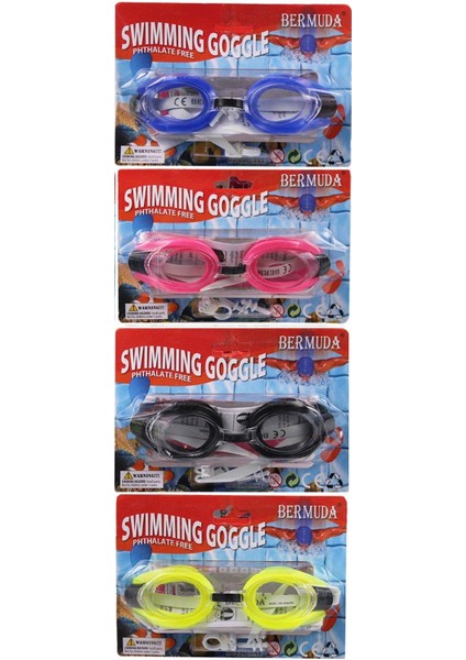 Renkli Yüzücü Seti: Gözlük, Burunluk ve Kulaklık ile Suda Eğlence