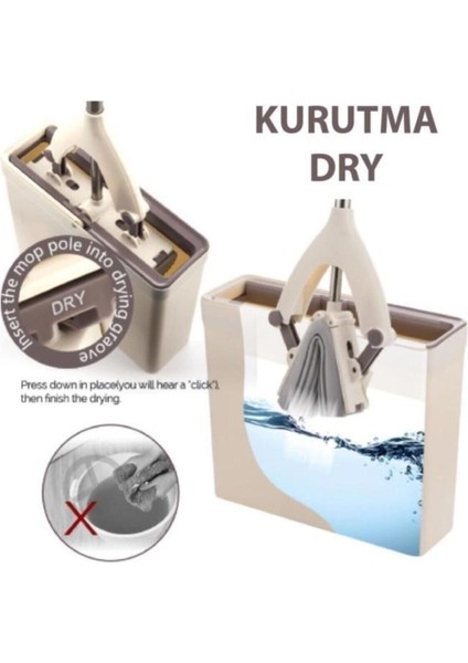 Pratik Sıkma Kovalı Süngerli Mop Seti modelleri