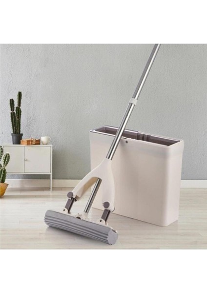 Pratik Sıkma Kovalı Süngerli Mop Seti indirimleri