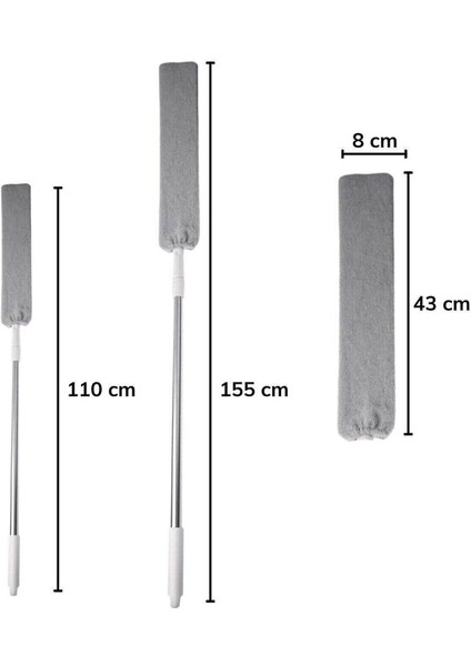 Yedekli Mikrofiber Başlıklı Girintili Yüzey Temizlik Mopu ve Toz Alma Fırçası indirimleri