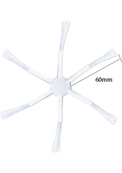 Yedek Yan Fırça Seti, Beyaz, Uyumlu, Temizlik Robotu, 1 Adet fırsatları