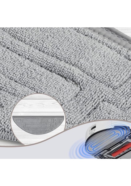 Gri Uyumlu Robot Süpürge Için Paspas ve Mop Seti, Temizlik Kolaylığı Sağlar fiyatları