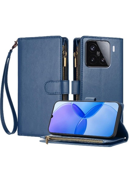 Xiaomi 15 Çanta Kapak Pu Deri Cüzdan Fermuar Kart Yuvaları Için Kılıf Folio (Yurt Dışından) fırsatları