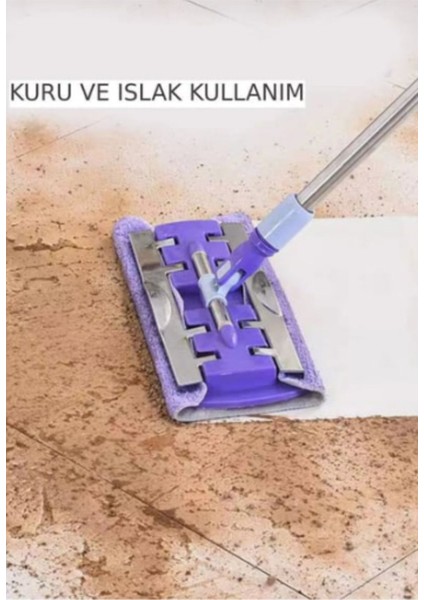 Teleskopik Mandallı Çok Amaçlı Temizlik Mop, Ayarlanabilir ve Kullanışlı indirimleri