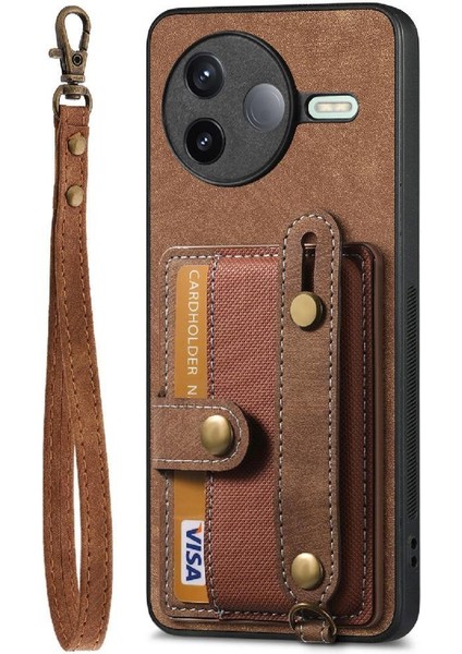Xiaomi Poco F7 Pro Darbeye Kayış Bileklik Cüzdan Için Kılıf (Yurt Dışından)