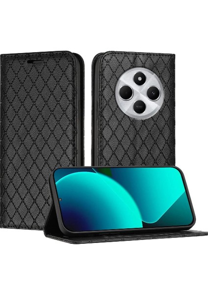 Xiaomi Poco C75 Iş Flip Manyetik Kabuk Kart Yuvaları Tutucu Için Kılıf (Yurt Dışından)