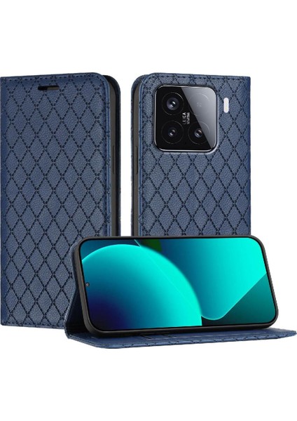 Xiaomi 15 Iş Cüzdan Manyetik Kabuk Flip Kart Yuvaları Tutucu Için Kılıf (Yurt Dışından)