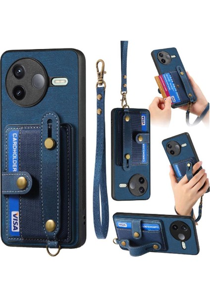 Xiaomi Poco F7 Pro Darbeye Kayış Bileklik Cüzdan Için Kılıf (Yurt Dışından)