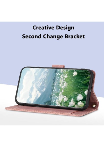 Xiaomi 15 Lale Kabartmalı Flip Case Manyetik Pu Için Moda Cüzdan Kılıf (Yurt Dışından) modelleri