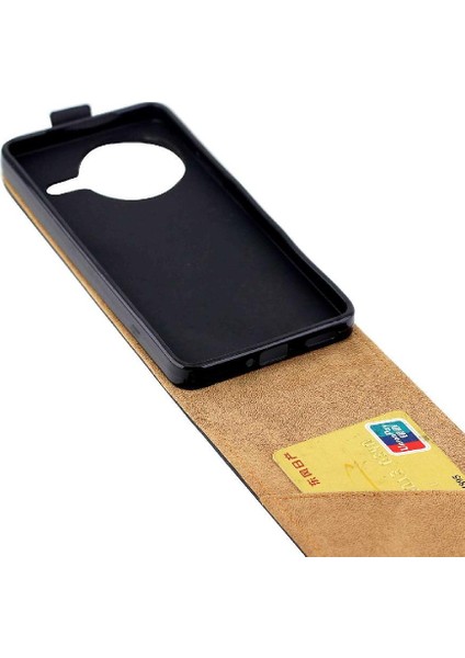 Xiaomi Poco F7 Ultra Kart Yuvası Tpu Deri Iş Için Dikey Flip Case (Yurt Dışından)