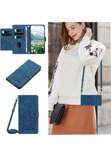 Xiaomi 15 Lale Kabartmalı Flip Case Manyetik Pu Için Moda Cüzdan Kılıf (Yurt Dışından) indirimleri