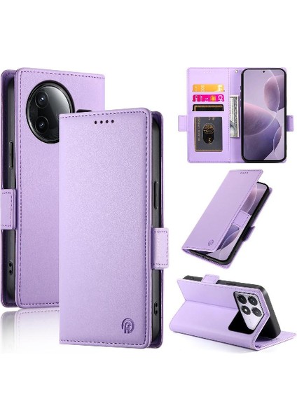 Xiaomi Poco F7 Pro Kartvizit Yuvaları Flip Case Günlük Kullanım Cüzdan (Yurt Dışından)
