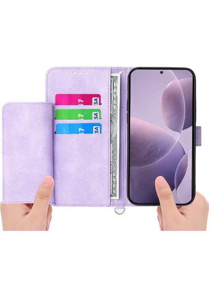 Xiaomi Poco F7 Ultra Çoklu Kredi Kartı Yuvaları Bileklik Için Flip Case (Yurt Dışından)