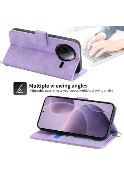 Xiaomi Poco F7 Ultra Çoklu Kredi Kartı Yuvaları Bileklik Için Flip Case (Yurt Dışından)