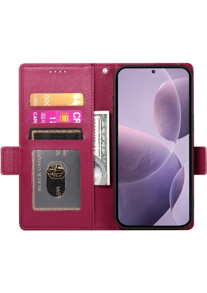 Xiaomi Poco F7 Pro Kartvizit Yuvaları Flip Case Günlük Kullanım Cüzdan (Yurt Dışından)
