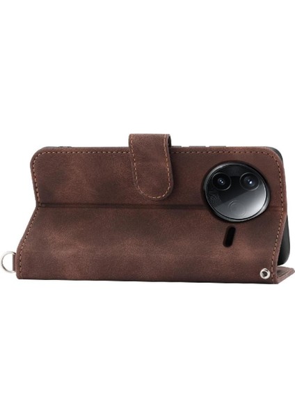 Xiaomi Poco F7 Pro Bileklik Çoklu Kredi Kartı Yuvaları Için Flip Case (Yurt Dışından)