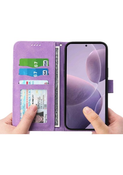 Xiaomi Poco F7 Pro Kart Yuvaları Nakit Cep Premium Manyetik Için Flip Case (Yurt Dışından)