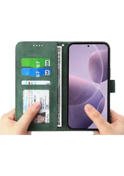 Xiaomi Poco F7 Pro Kart Yuvaları Nakit Cep Premium Manyetik Için Flip Case (Yurt Dışından)
