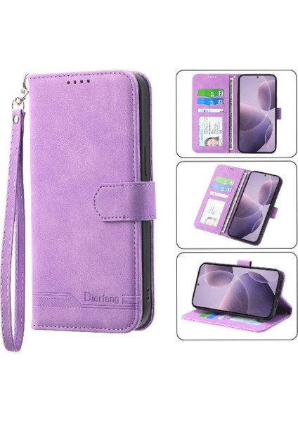 Xiaomi Poco F7 Ultra Manyetik Kapatma Bileklik Premium Için Flip Case (Yurt Dışından)