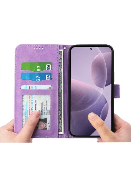 Xiaomi Poco F7 Ultra Manyetik Kapatma Bileklik Premium Için Flip Case (Yurt Dışından)