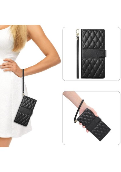 Xiaomi Poco F7 Ultra Zarif Deri Kılıf Için Flip Case Çift Sapanlar Cüzdan (Yurt Dışından)