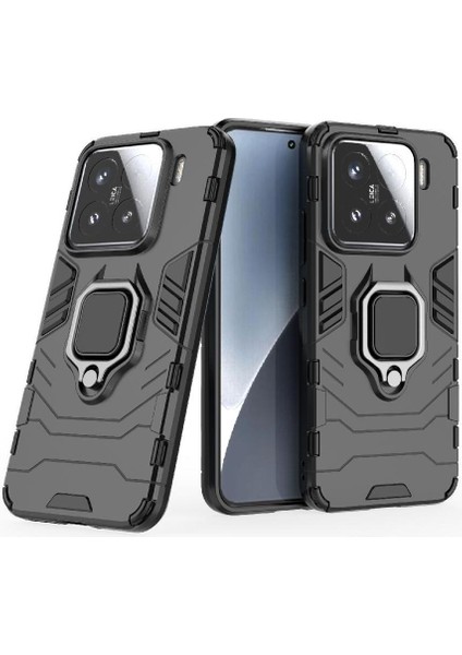 Xiaomi 15 Darbeye Kapak Için Kılıf 360&DEG; Dönen Halka Kickstand Askeri (Yurt Dışından) modelleri