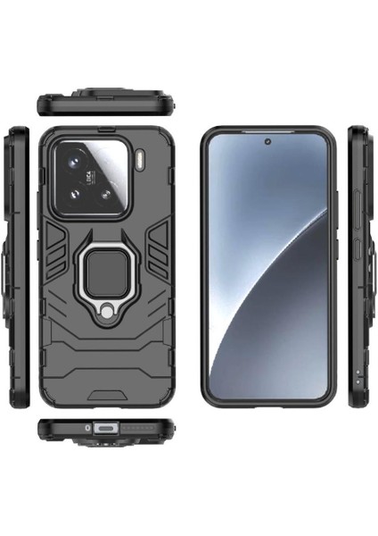 Xiaomi 15 Darbeye Kapak Için Kılıf 360&DEG; Dönen Halka Kickstand Askeri (Yurt Dışından) fırsatları