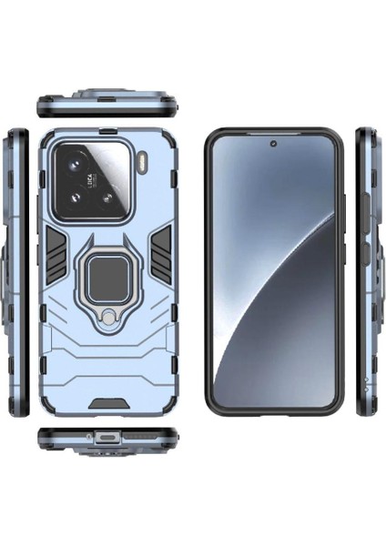 Xiaomi 15 Darbeye Kapak Için Kılıf 360&DEG; Dönen Halka Kickstand Askeri (Yurt Dışından) modelleri